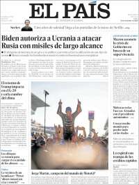 Portada de El País (Spain)