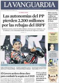 Portada de La Vanguardia (Spain)