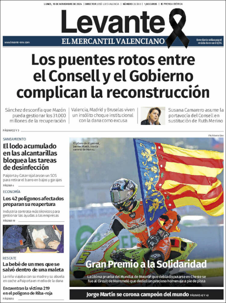 Portada de Levante (España)