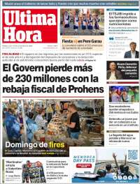 Portada de Última Hora (Spain)