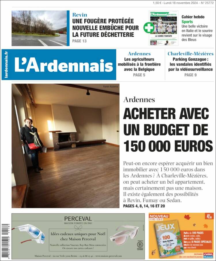 Portada de L'Ardenais (France)