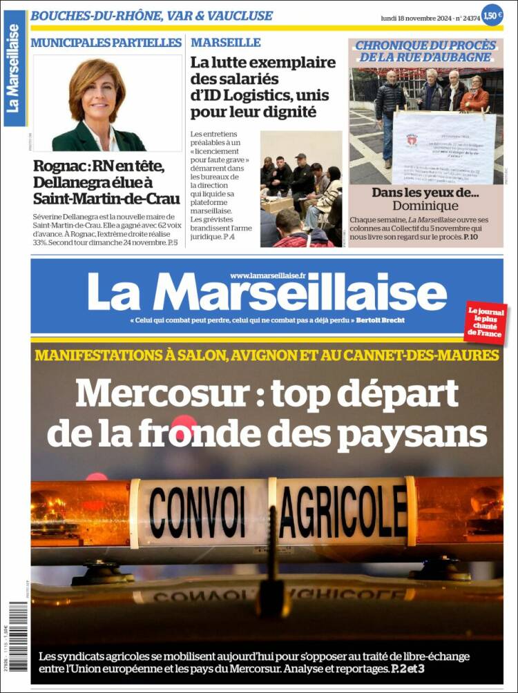 Portada de La Marseillaise (France)