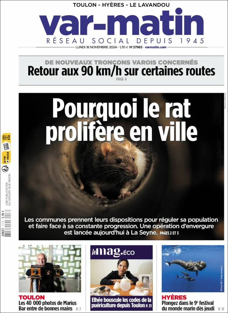 Portada de Var-Matin (France)