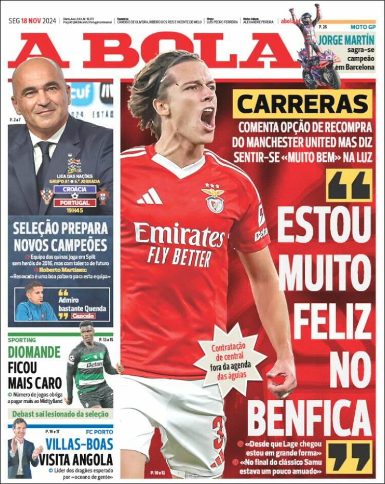 Portada de A Bola (Portugal)