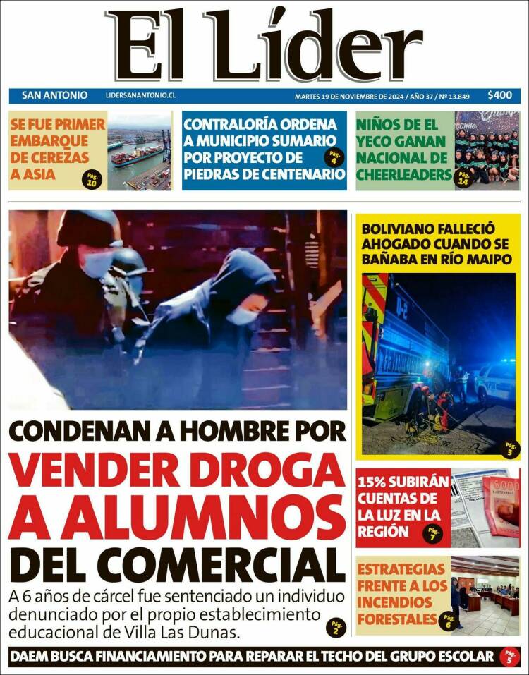 Portada de Lider de San Antonio (Chile)