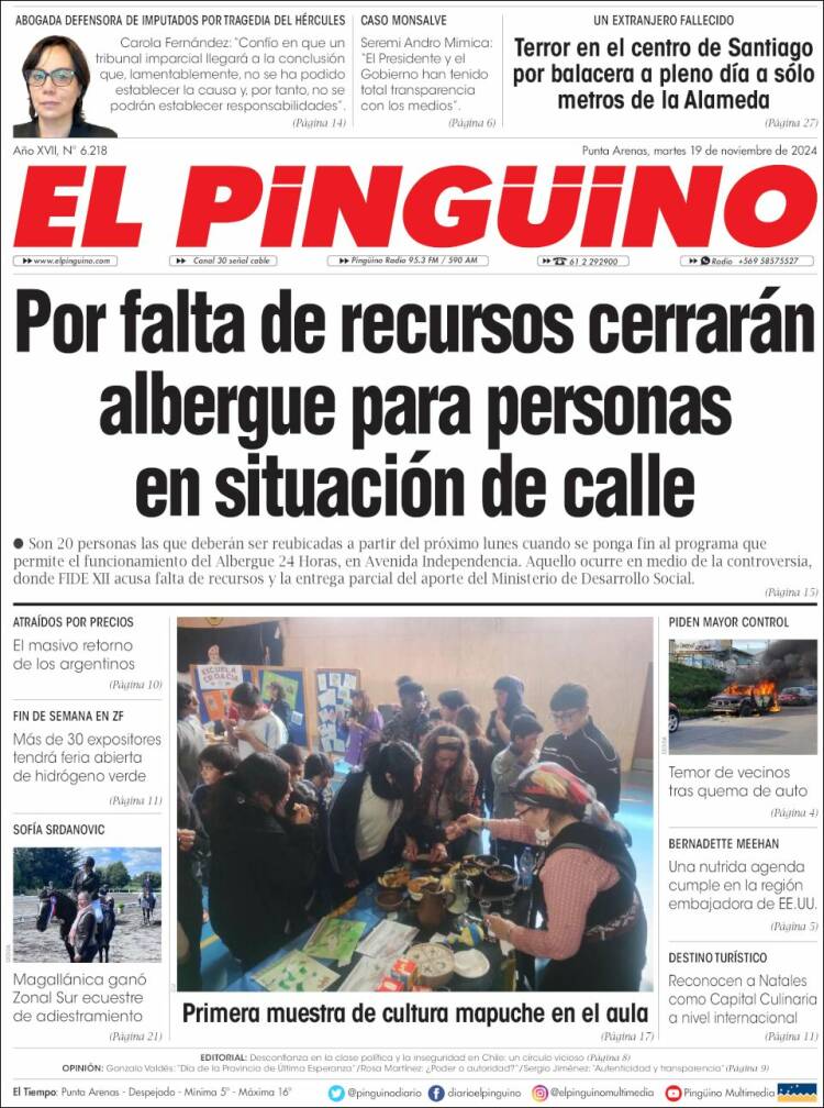 Portada de El Pingüino (Chile)