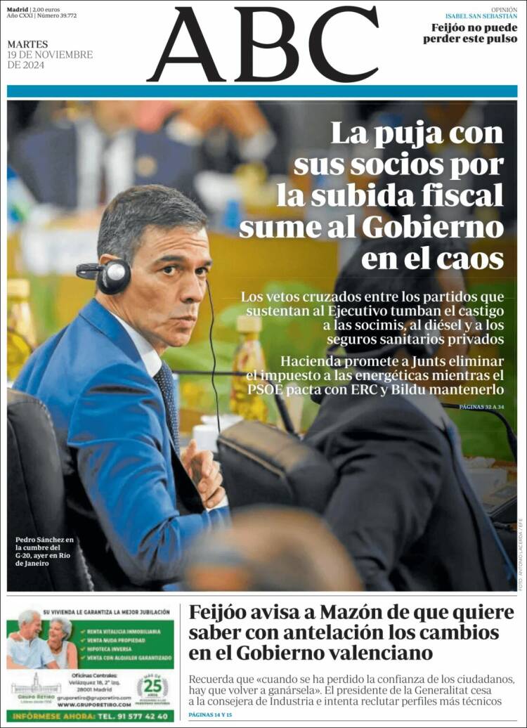Portada de ABC (España)