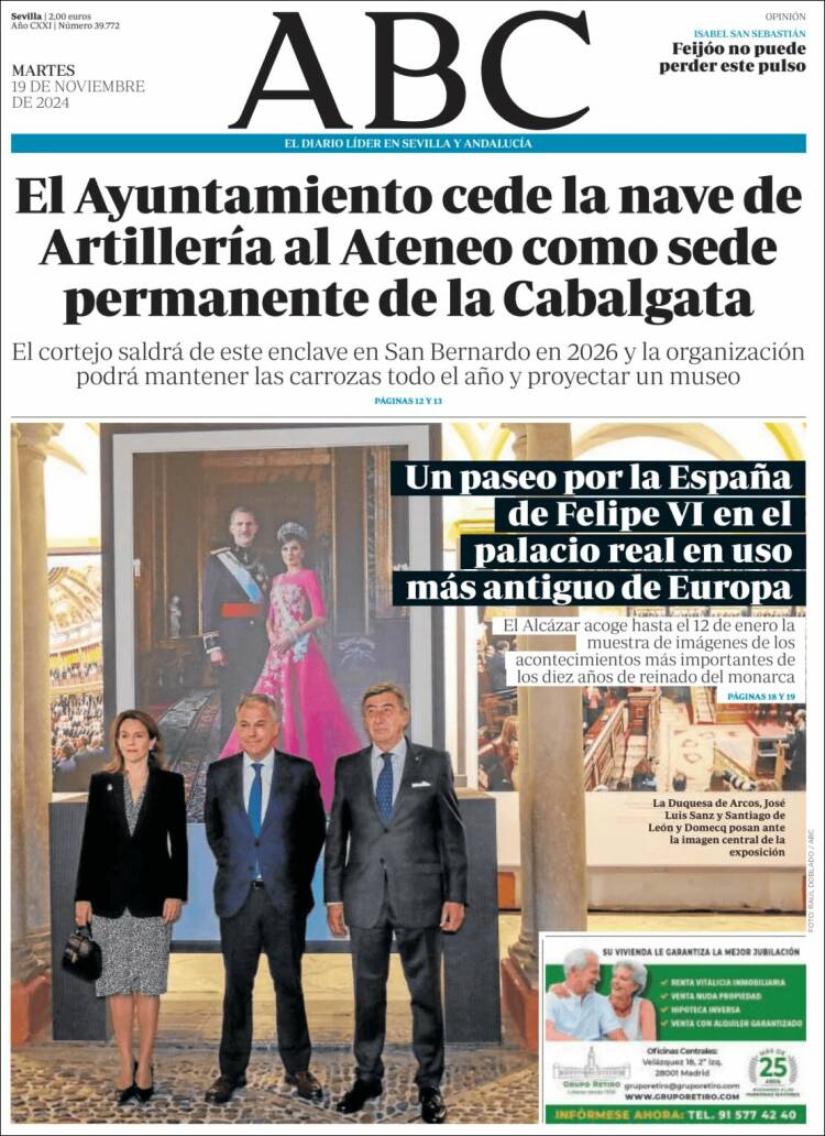 Portada de ABC - Sevilla (España)