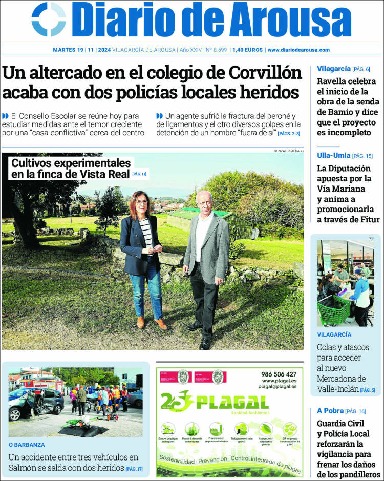 Portada de Diario de Arousa (España)