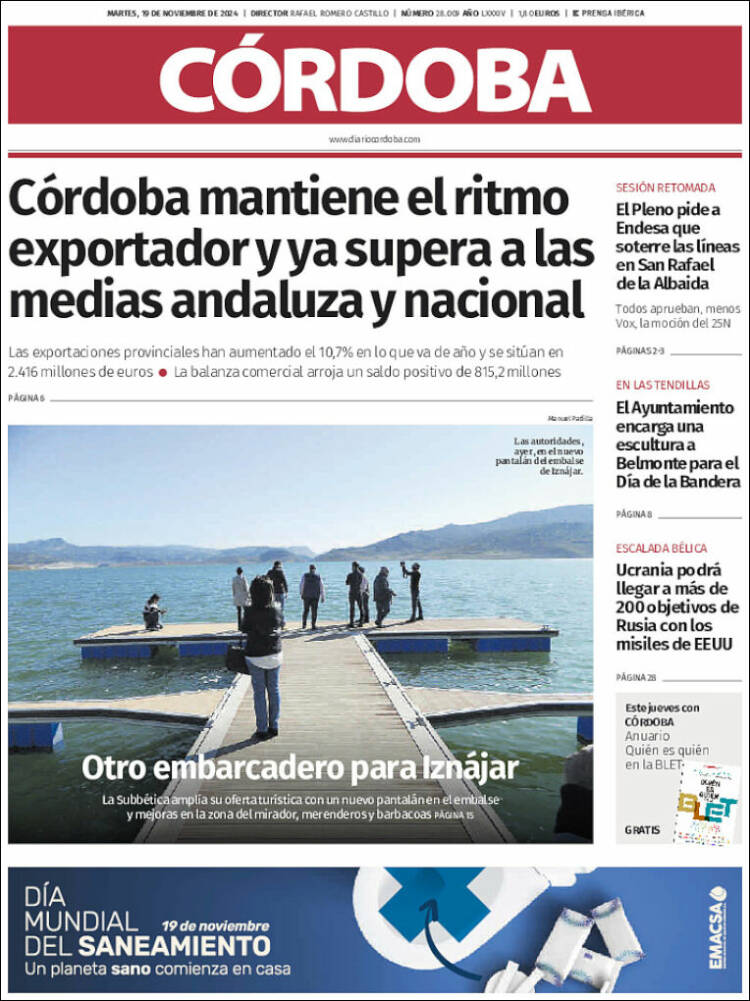 Portada de Diario de Córdoba (España)