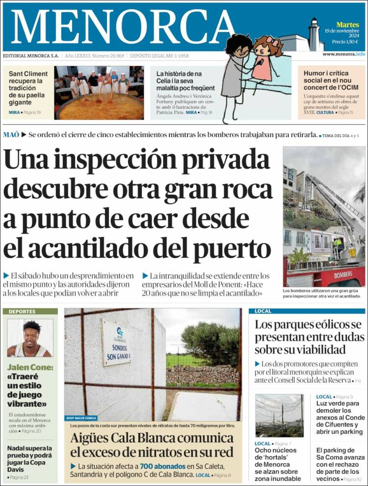 Portada de Menorca - Diario Insular (España)
