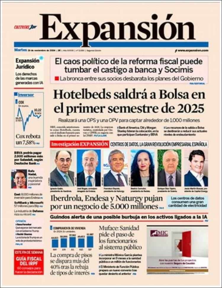 Portada de Expansión (Espa&ntilde;a)