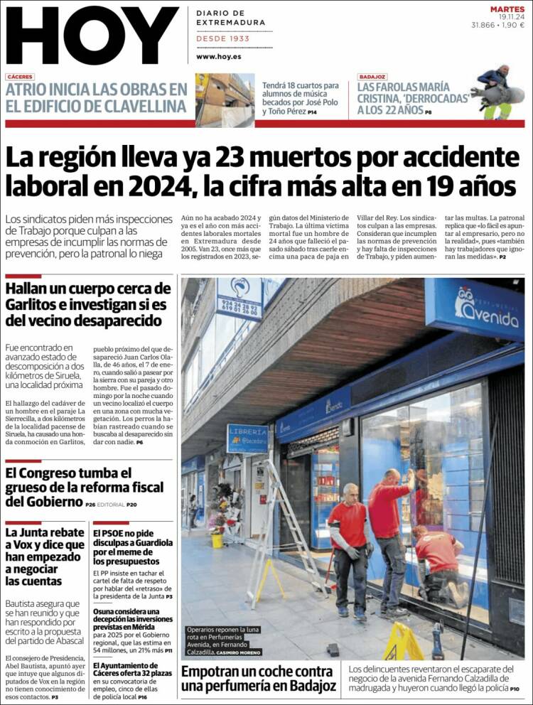 Portada de Hoy - Caceres (España)