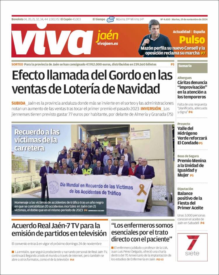 Portada de Viva Jaén (España)