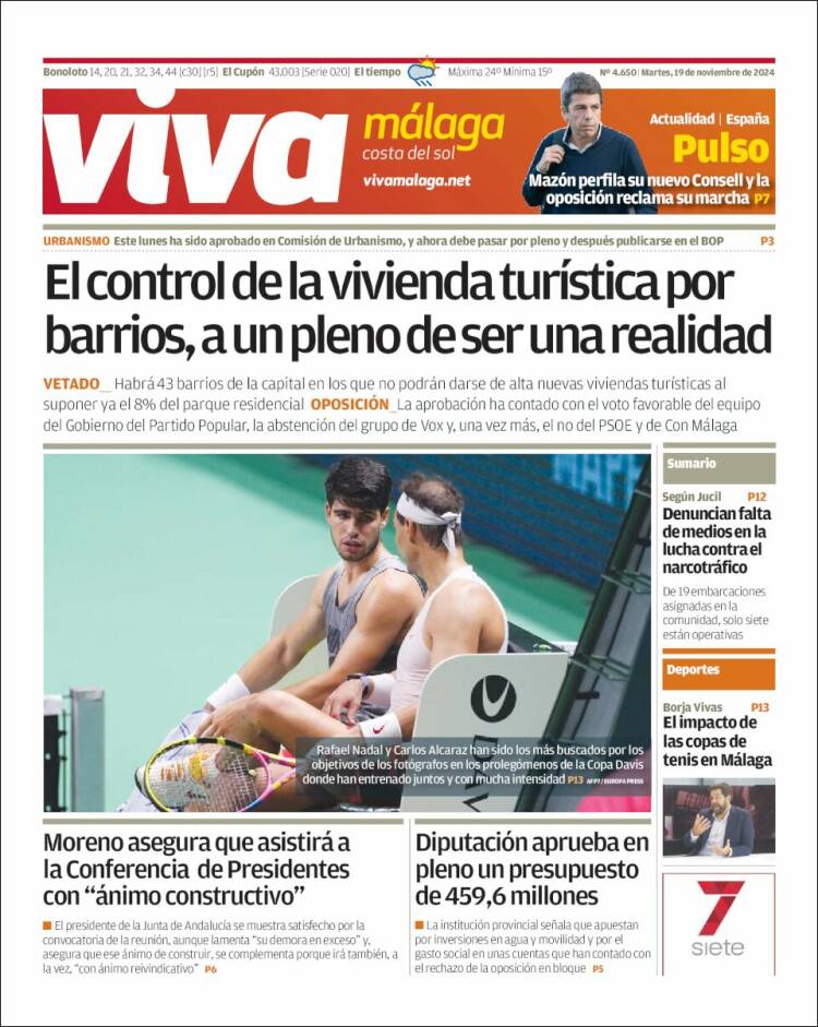 Portada de Viva Málaga (España)