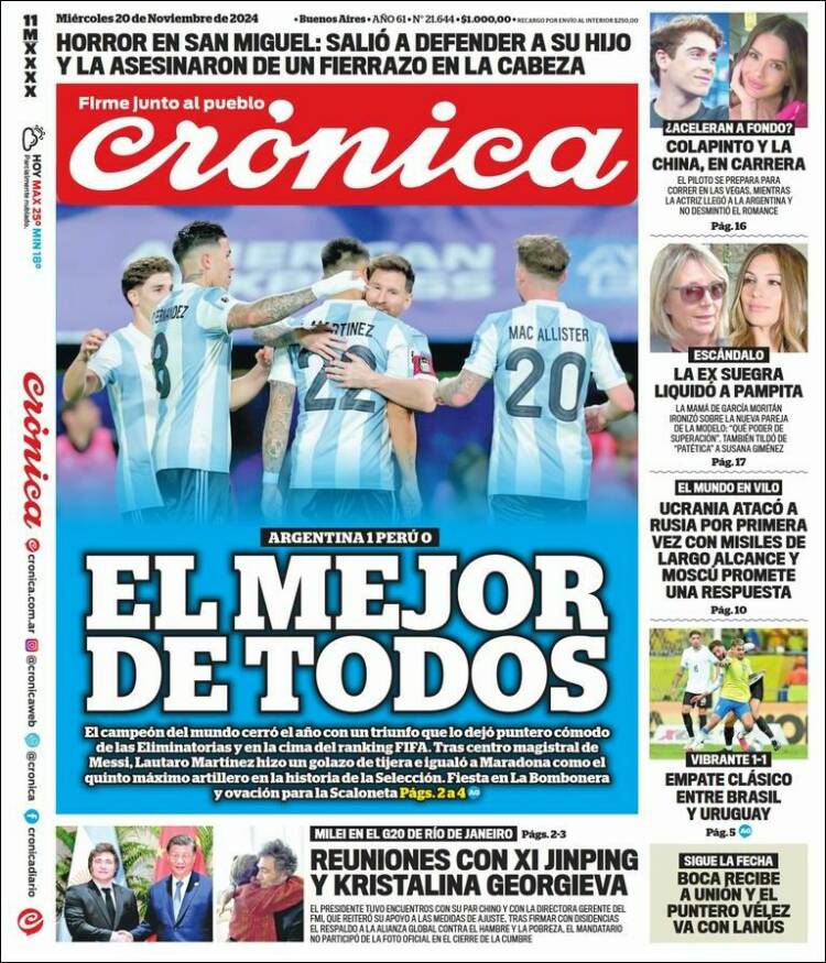 Portada de La Voz del Chaco (Argentina)