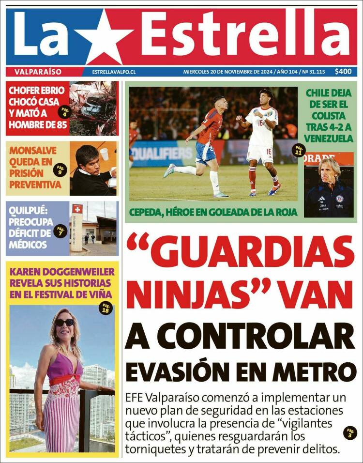 Portada de Estrella de Valparaiso (Chile)