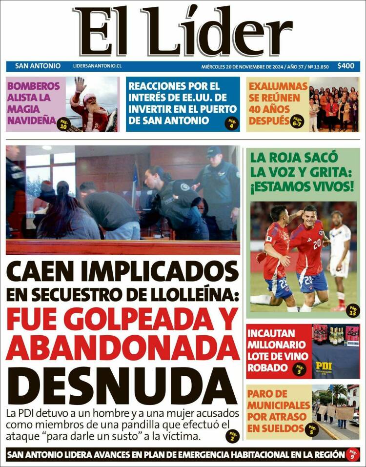 Portada de Lider de San Antonio (Chile)