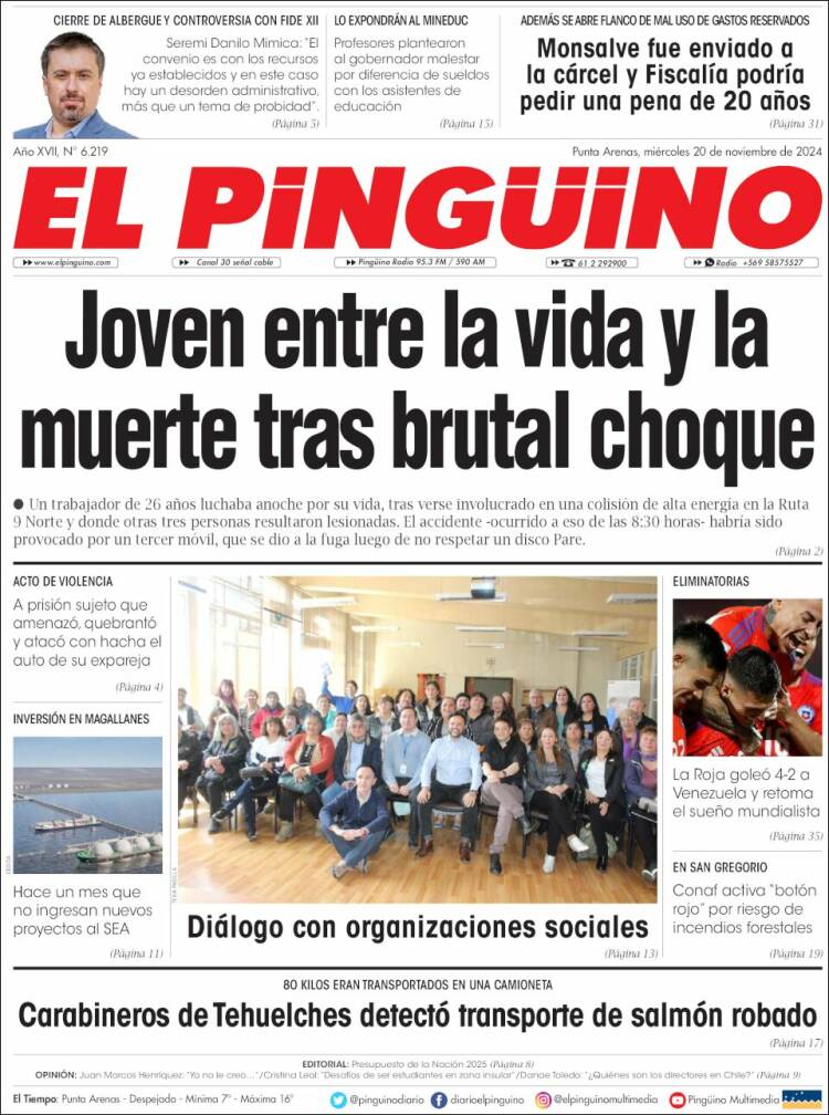 Portada de El Pingüino (Chile)