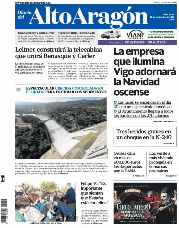 Portada de Diario del AltoAragón (España)