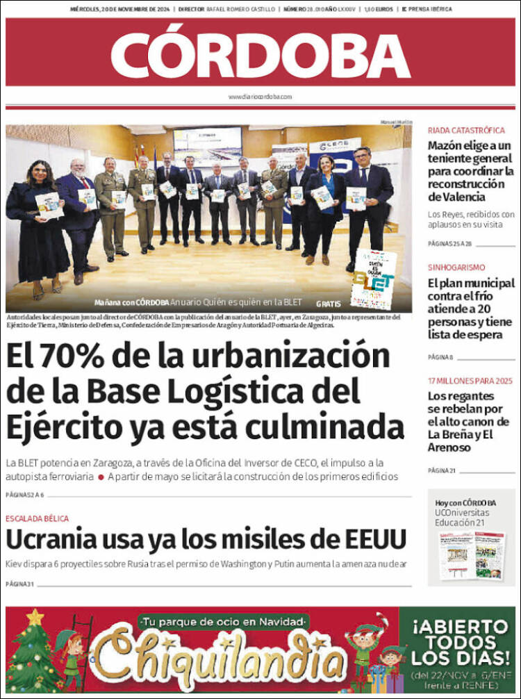 Portada de Diario de Córdoba (España)