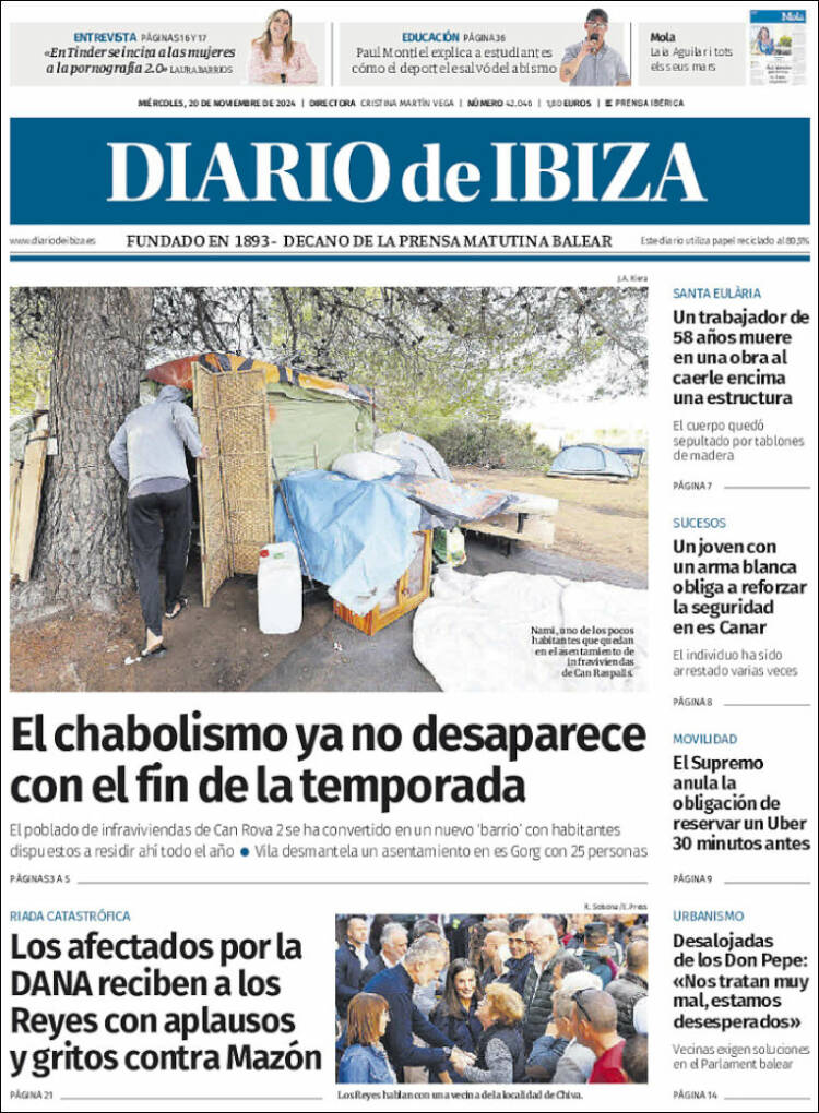 Portada de Diario de Ibiza (España)