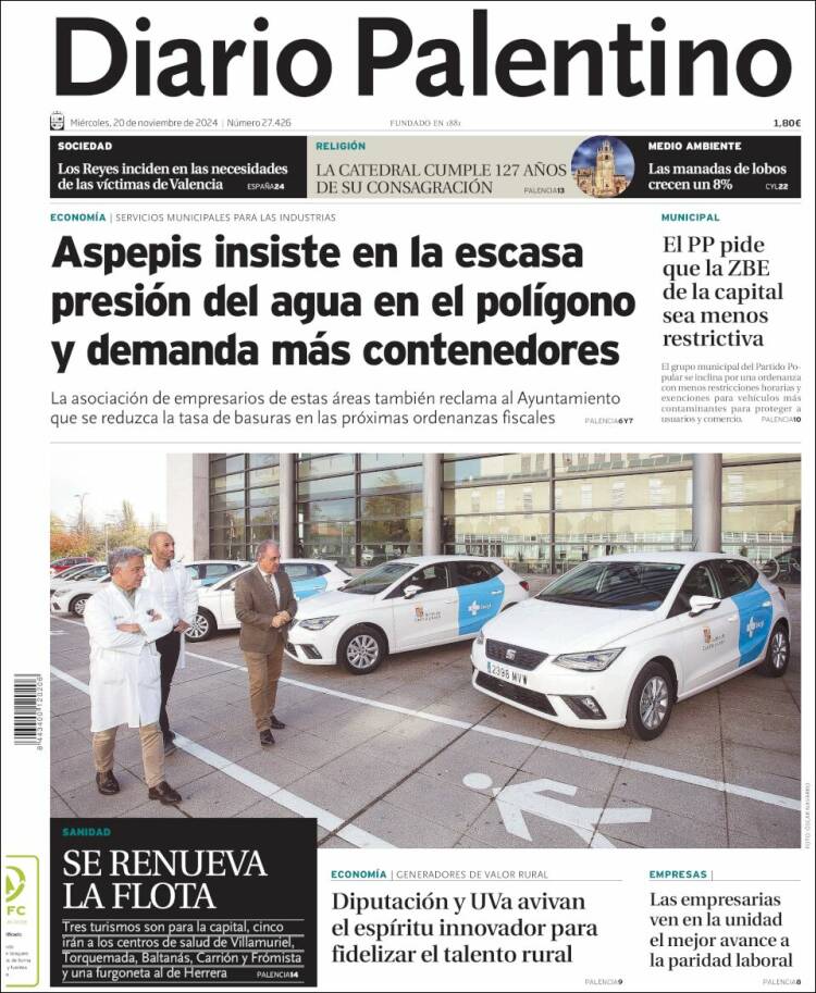 Portada de Diario Palentino (España)