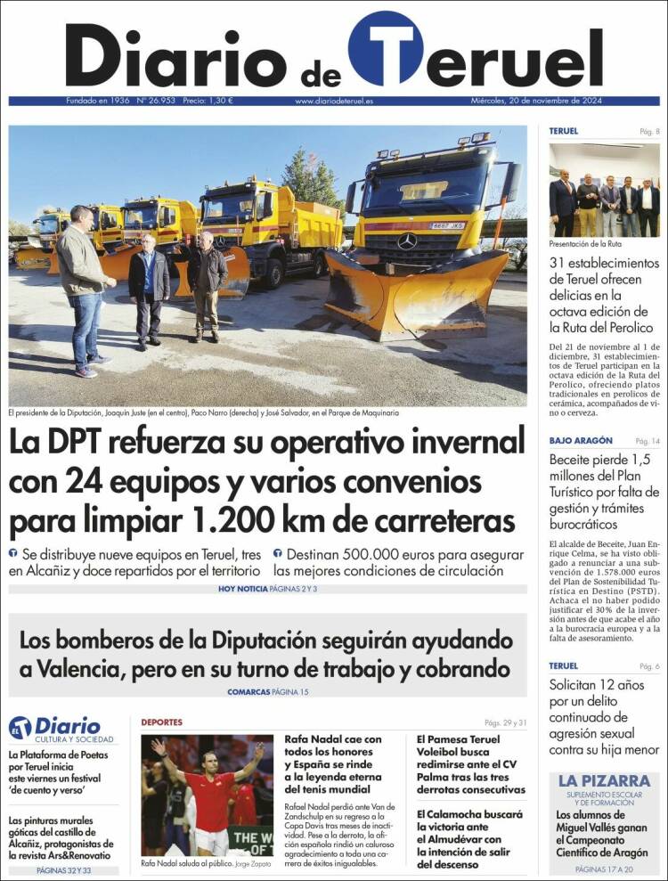 Portada de Diario de Teruel (España)