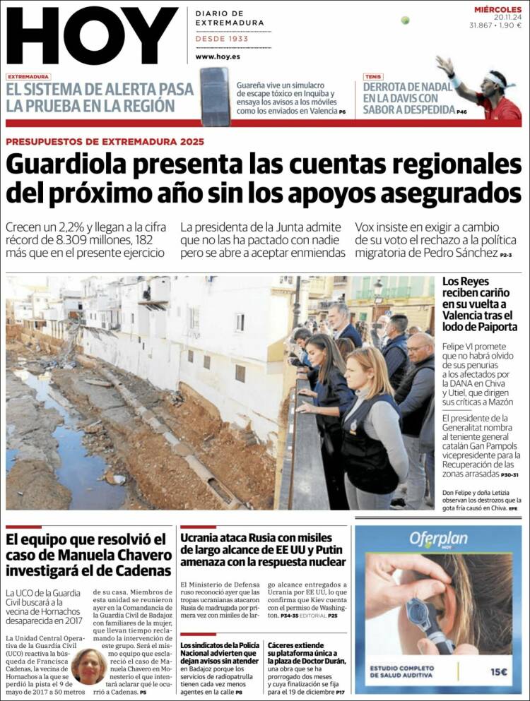 Portada de Hoy - Caceres (España)