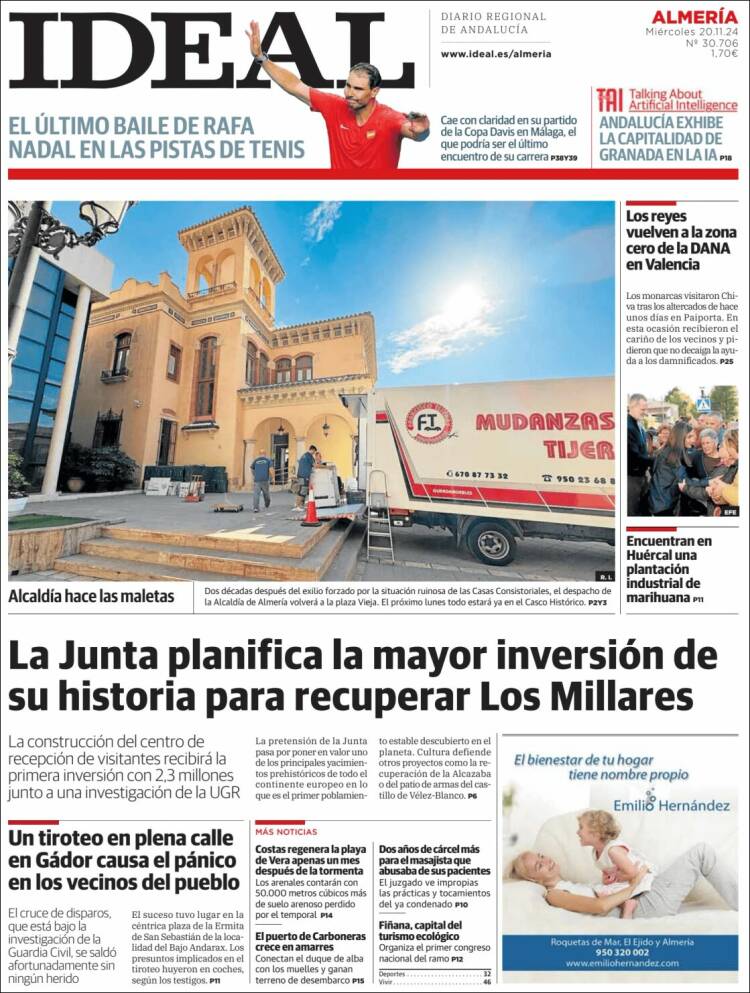 Portada de Ideal Almeria (España)