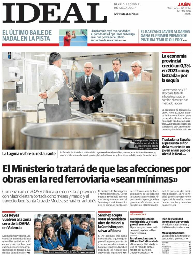 Portada de El Ideal de Jaén (España)