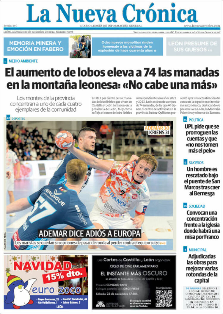 Portada de La Nueva Crónica (España)