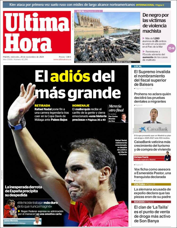 Portada de Última Hora (España)