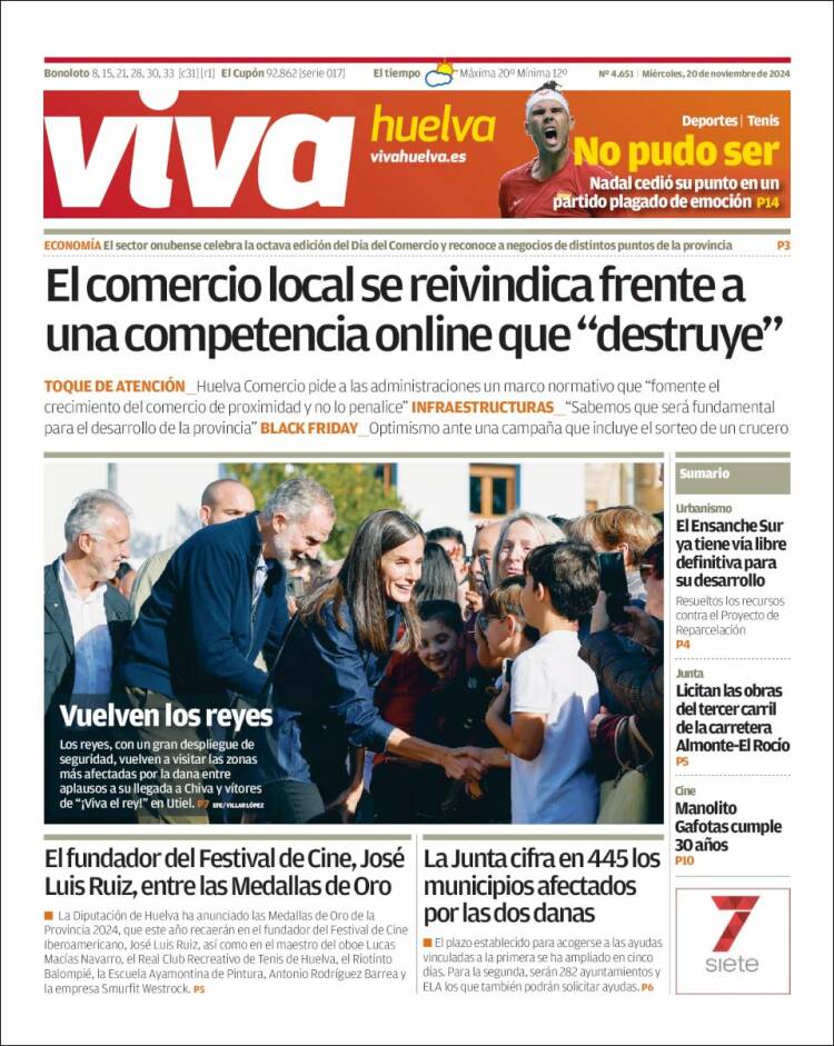 Portada de Viva Huelva (España)