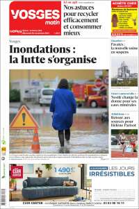 Portada de Vosges Matin (Francia)