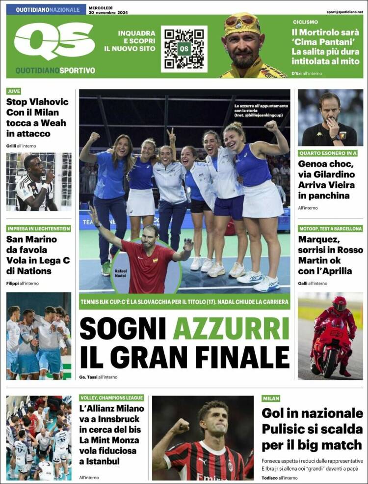 Portada de Quotidiano Sportivo (Italia)