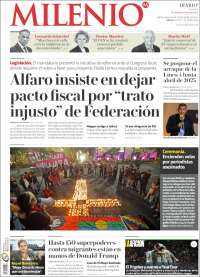 Portada de Milenio - Jalisco (Mexique)