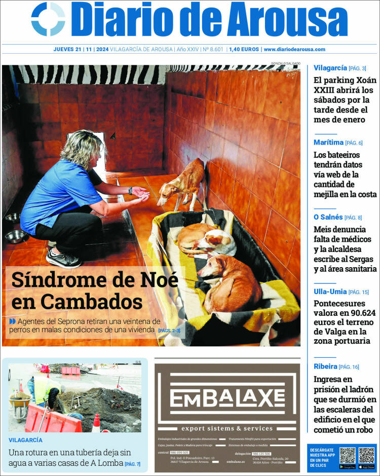 Portada de Diario de Arousa (España)