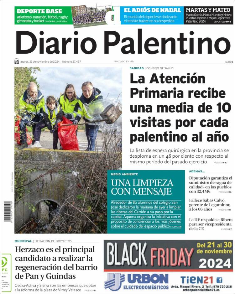 Portada de Diario Palentino (Espagne)