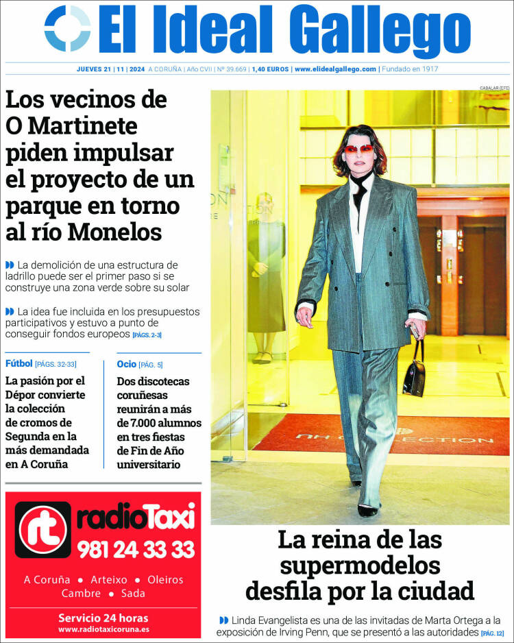 Portada de El Ideal Gallego (España)