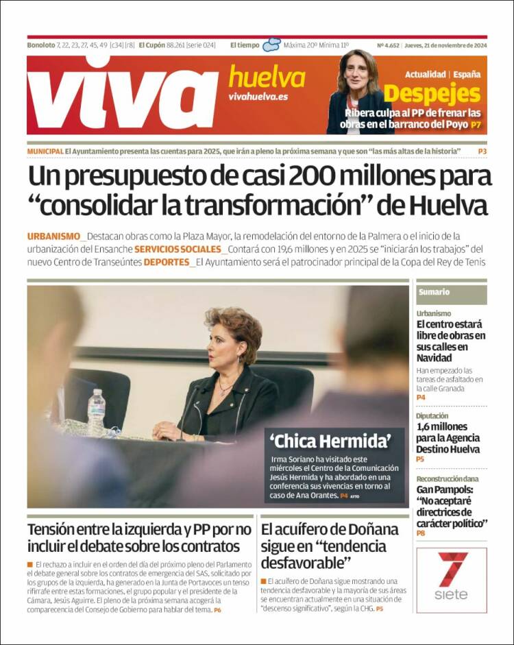 Portada de Viva Huelva (Espagne)