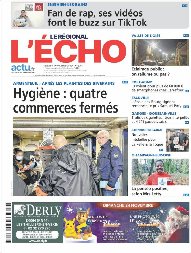 Portada de L'Echo de la Haute-Vienne (France)