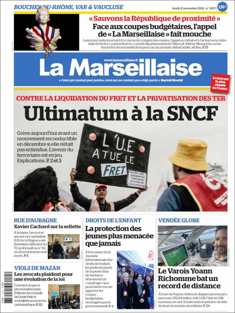 Portada de La Marseillaise (France)