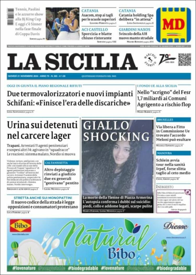 Portada de La Sicilia (Italie)