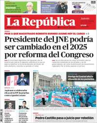 Portada de La Republica (Perú)