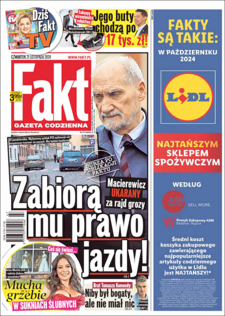 Portada de Fakt (Polonia)