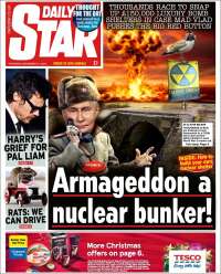 Portada de Daily Star (Royaume-Uni)