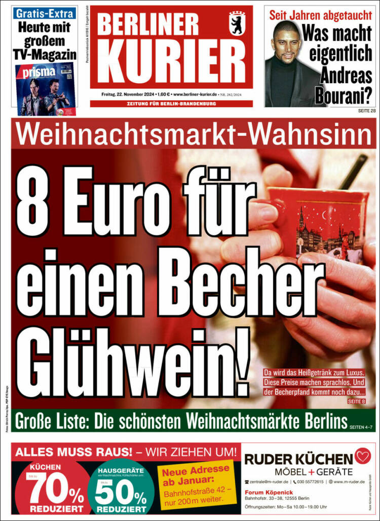 Portada de Berliner Kurier - Startseite BK (Alemania)