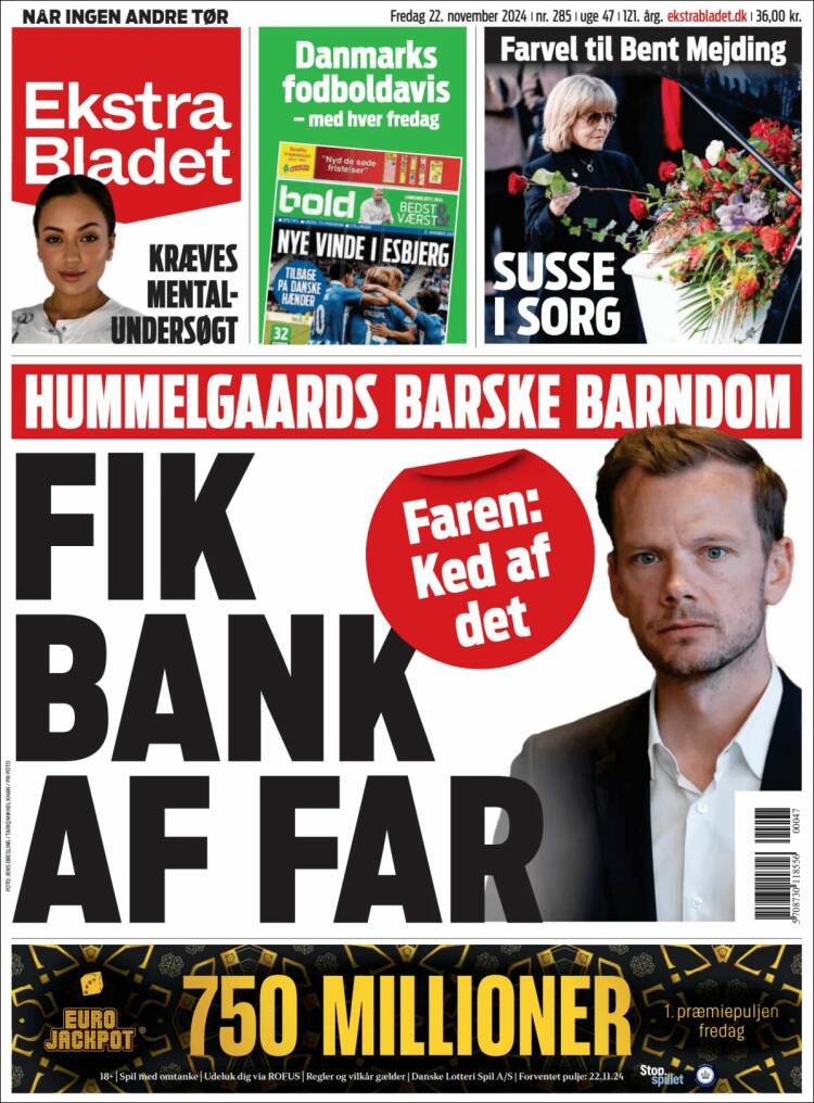 Portada de Ekstra Bladet (Denmark)