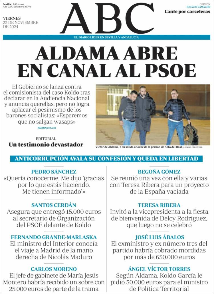 Portada de ABC - Sevilla (España)